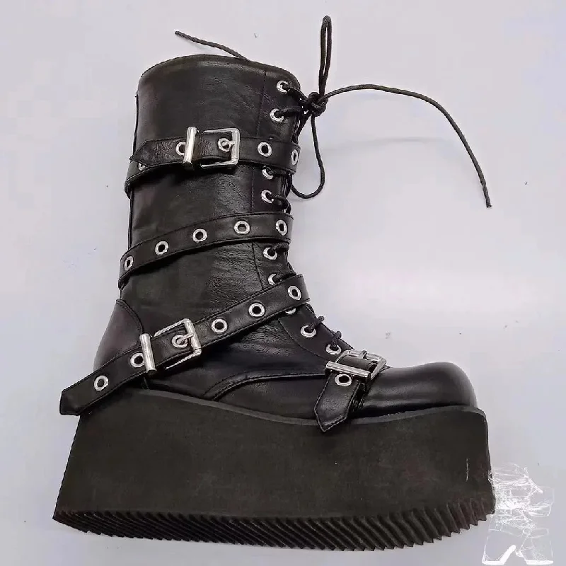 Autumn gothic platform shoes