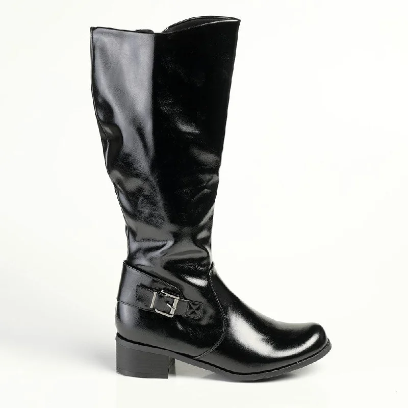 Franco Rossi Long Formal Boot - Black