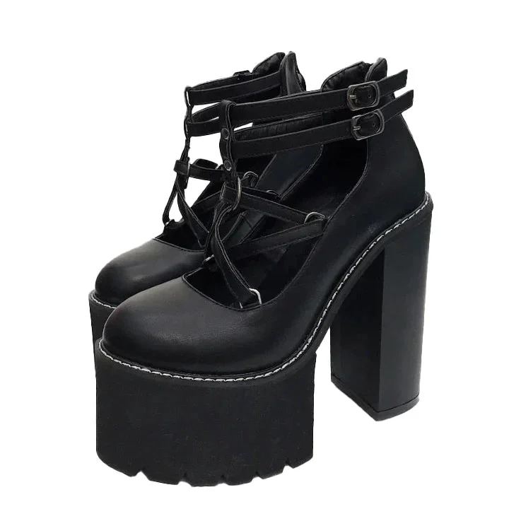 GOTHIC PLATFORM BOOTS