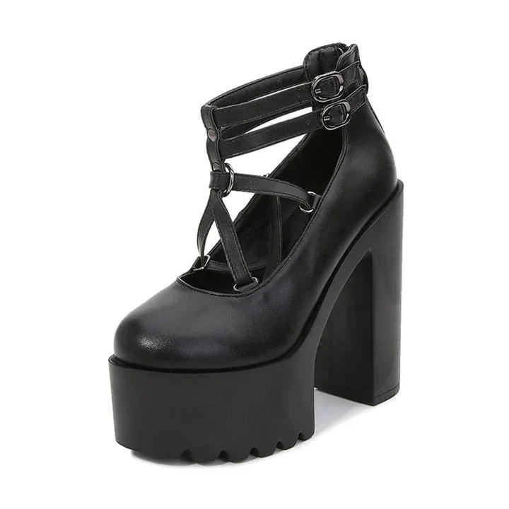 GOTHIC PLATFORM BOOTS