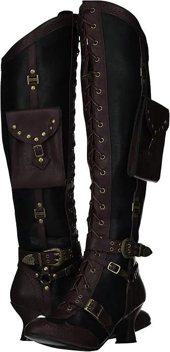 Ingrid-254 Knee High Steampunk Boots