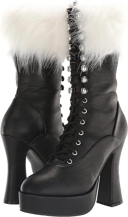 Joy-557 Faux Leather Santa Knee Boots