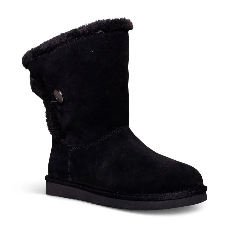 Koolaburra By UGG Alamie Short Black Boots - Women's