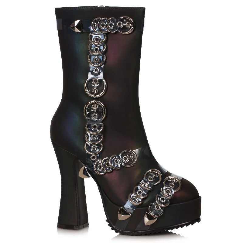 Mandy-557 D Ring Detailed Ankle Boots