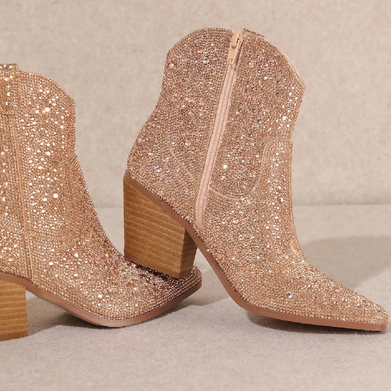 Rose Gold Angel Booties