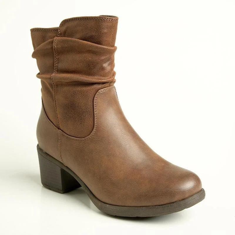 Soft Style by Hush Puppies Willow Ruched Boot - Taupe