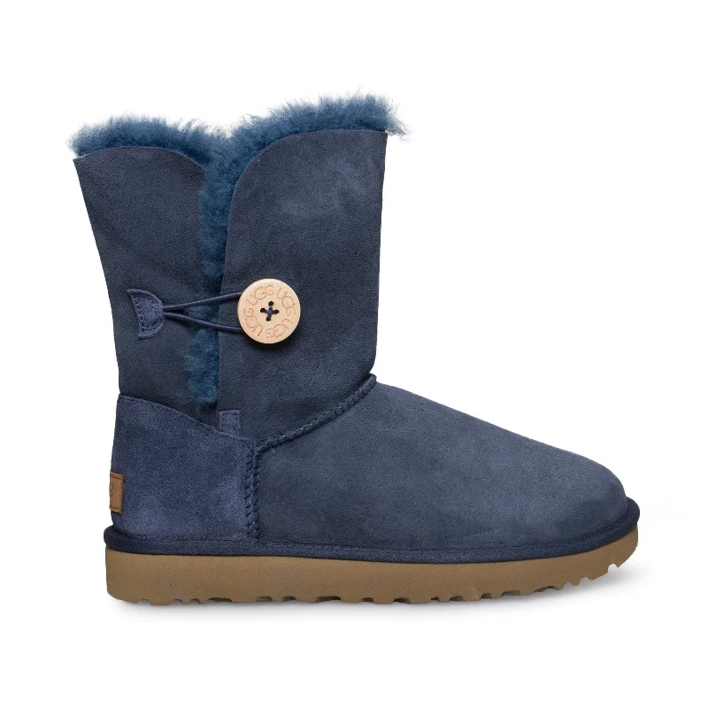 UGG Bailey Button II Navy Boots - Women's