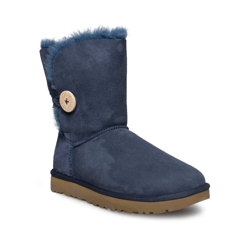 UGG Bailey Button II Navy Boots - Women's