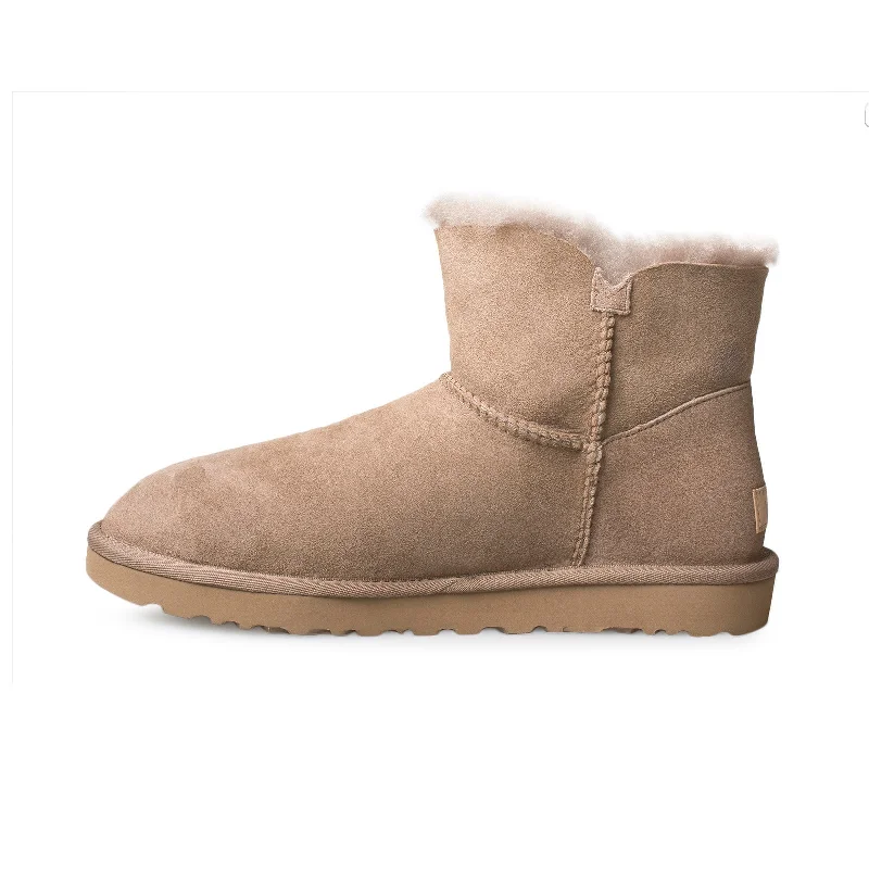 UGG Mini Bailey Button II Caribou Boots - Women's