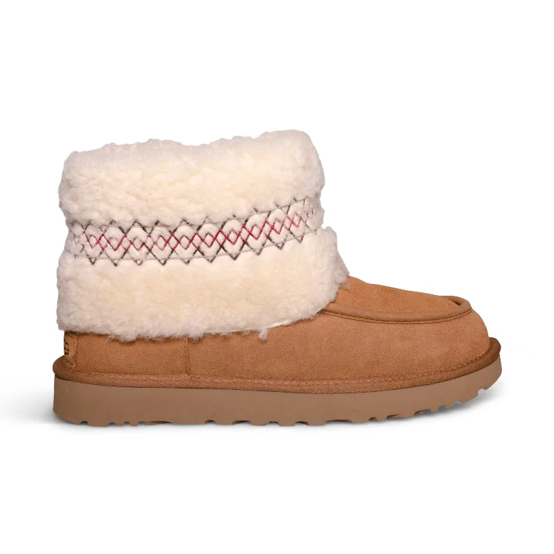 UGG Mini UGG Braid Chestnut Boots - Women's