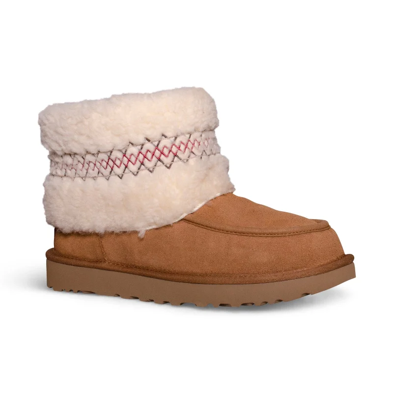 UGG Mini UGG Braid Chestnut Boots - Women's