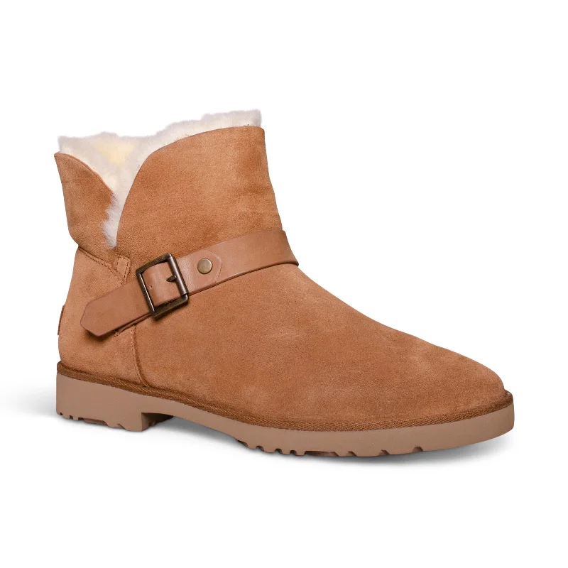 UGG Romely Short Buckle Chestnut Boots - Women's