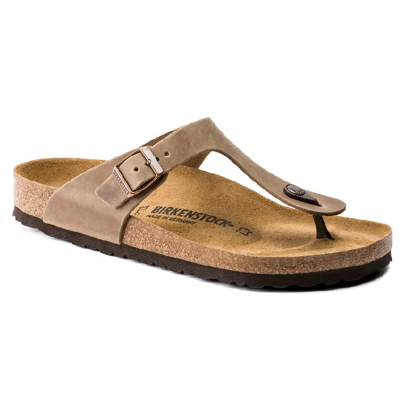 WOMEN'S BIRKENSTOCK GIZEH | TOBACCO OILED LEATHER