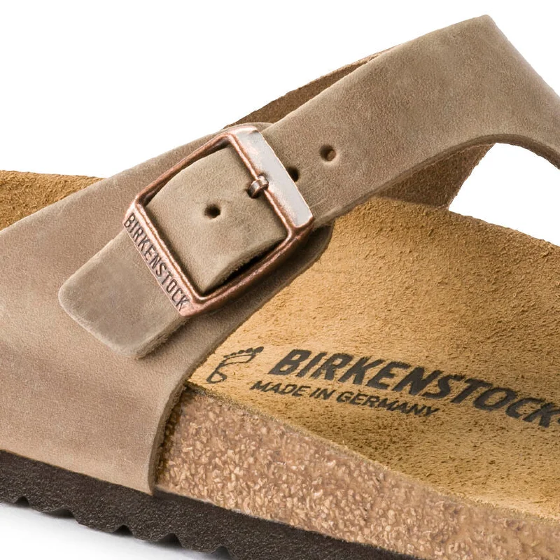 WOMEN'S BIRKENSTOCK GIZEH | TOBACCO OILED LEATHER