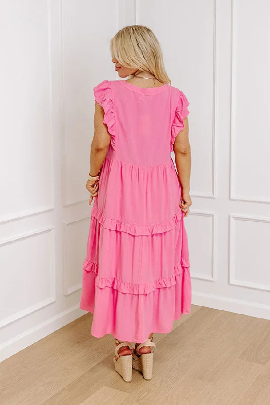 Patio Days Midi In Pink Curves