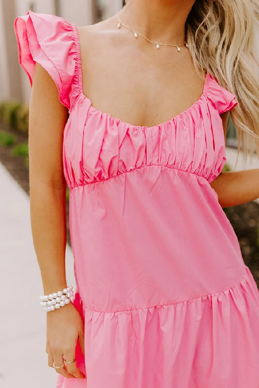 Seaside Serenity Midi In Pink