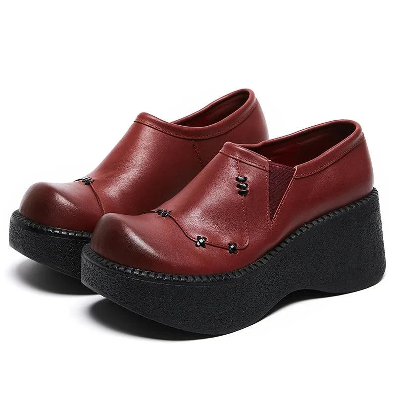 TSS120 Women's Casual Shoes - Flat Platform, Wedges Thick Heels