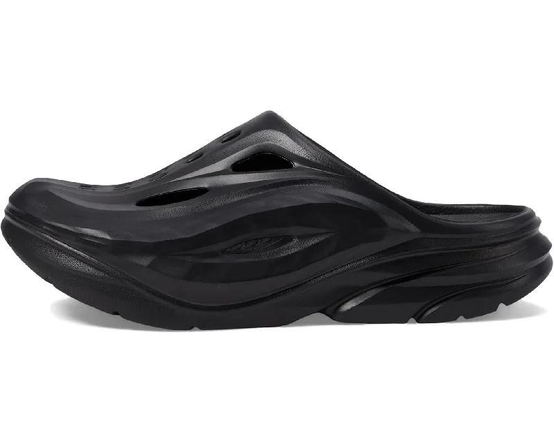 UNISEX HOKA ORA RECOVERY MULE | BLACK / BLACK