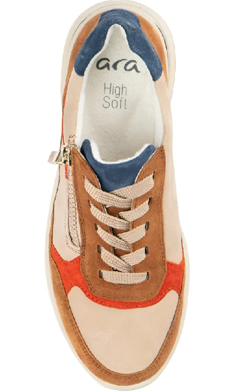 WOMEN'S ARA GARDENIA SNEAKER | NUTS / SAND / PUMPKIN / SESAME