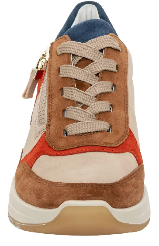 WOMEN'S ARA GARDENIA SNEAKER | NUTS / SAND / PUMPKIN / SESAME