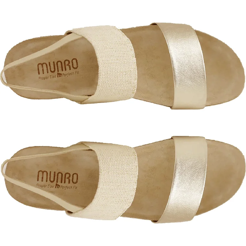 Women's Munro Pisces Gold/Oro Lux Leather