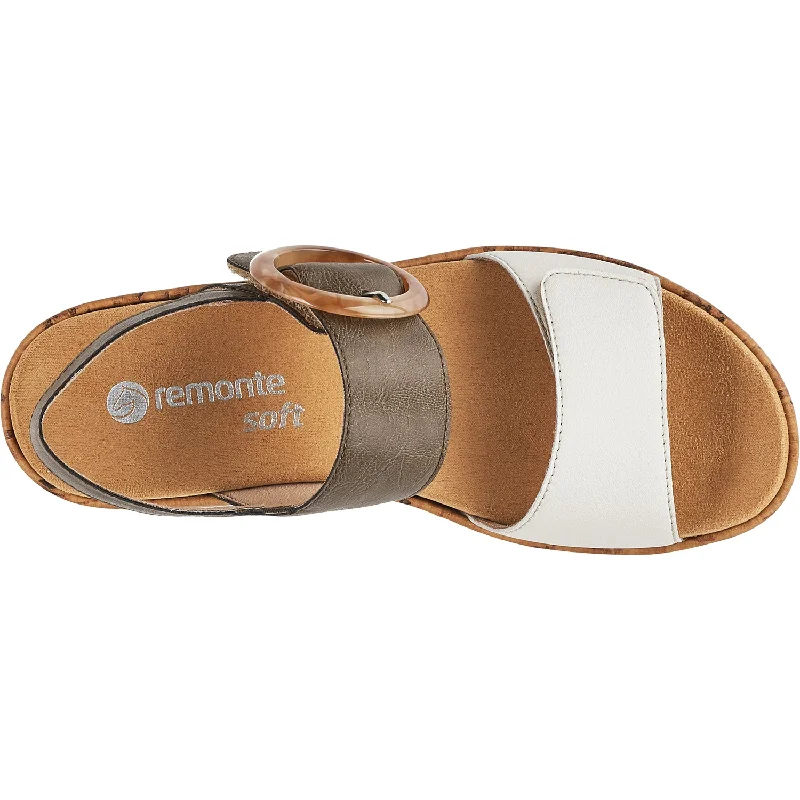 Women's Remonte R6853-54 Jocelyn 53 Off White/Forest Leather