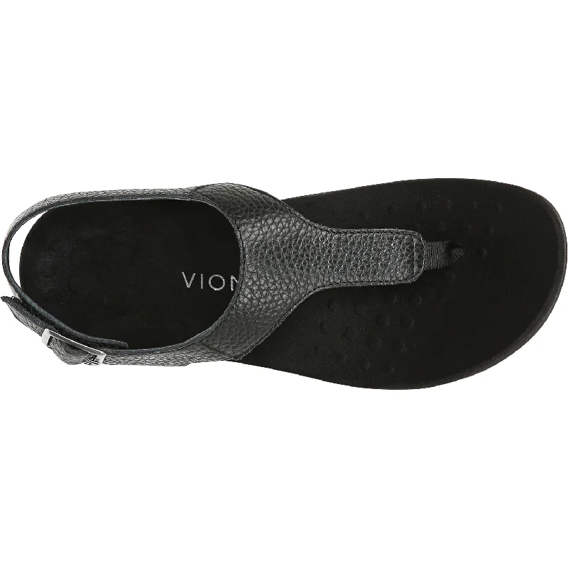 Women's Vionic Terra Black Tumbled Leather