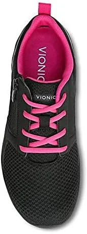 WOMEN'S VIONIC ZELIYA SNEAKER | BLACK / PINK