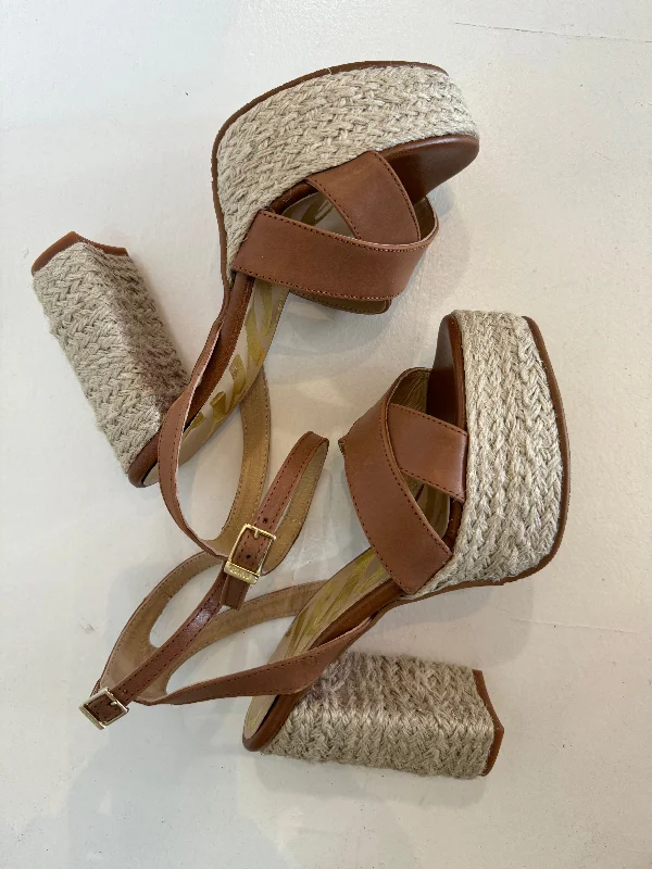 Cuple Tan & Rope Platform Sandal