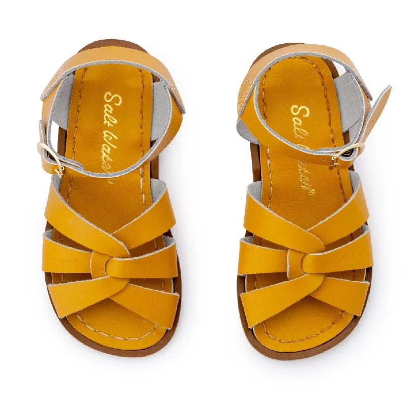 SALTWATER - MUSTARD ORIGINAL SANDAL SIZE 7 (LAST SIZE)