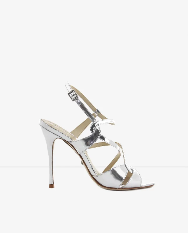 Silver Sinuous Sandal