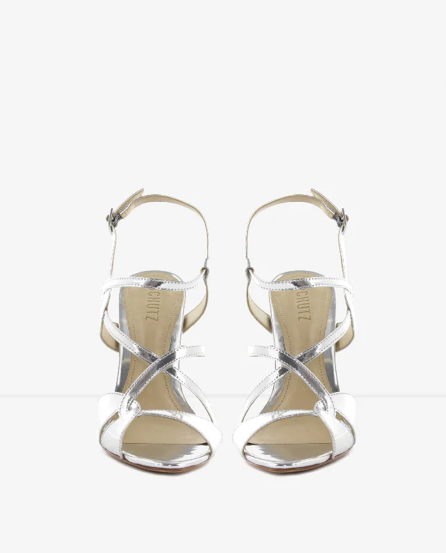 Silver Sinuous Sandal