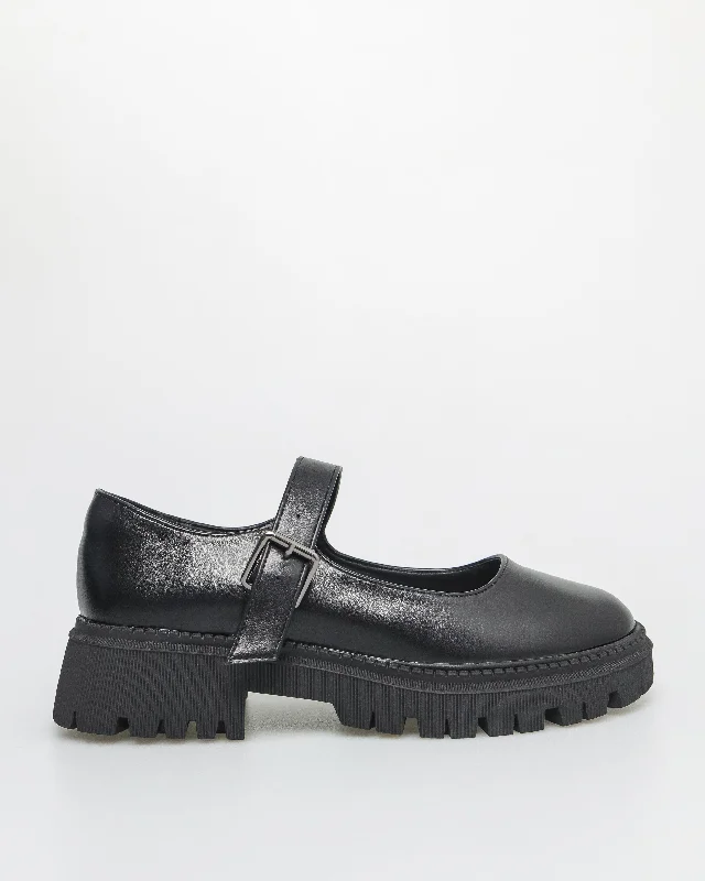 Tomaz NN269 Ladies Mary Janes Platform Loafer (Black)