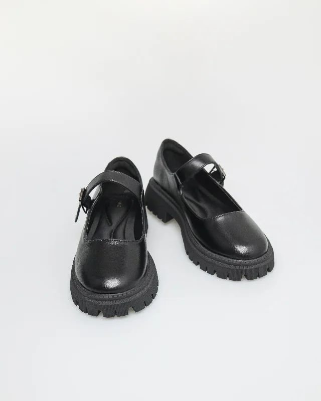 Tomaz NN269 Ladies Mary Janes Platform Loafer (Black)