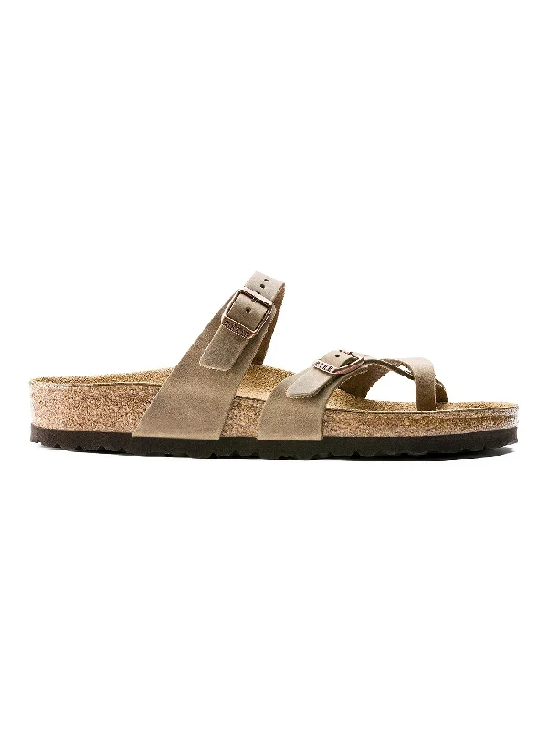 Mayari Piled Leather Tobacco Sandals