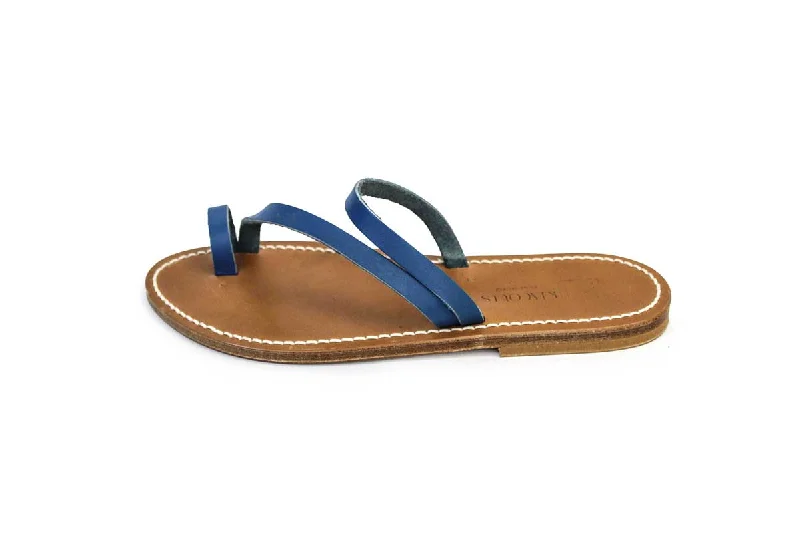 Leather ""Septine"" Slide On Sandals