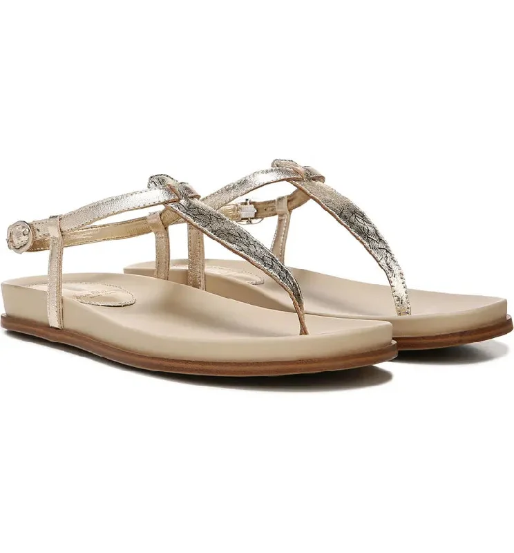 Naomi Thong Sandals Gold Leather