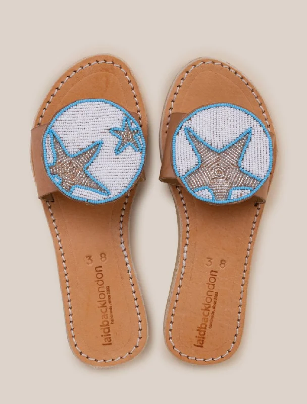 Remi LP Leather Sandal Silver Star