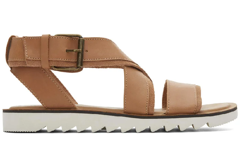 Sidney Sandal Warm Beige Leather