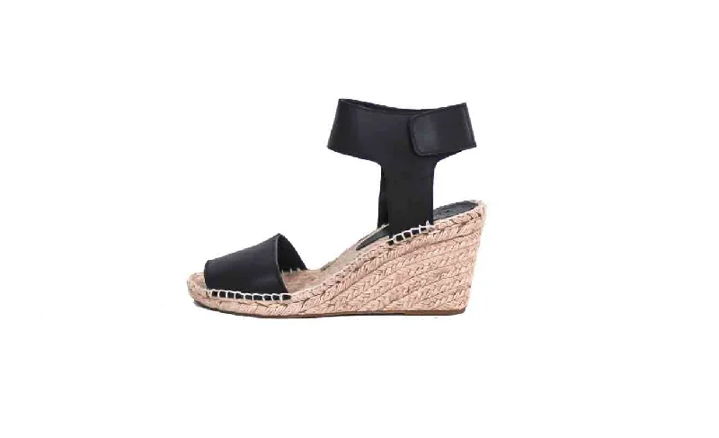 Sophie Leather Espadrilles Wedges