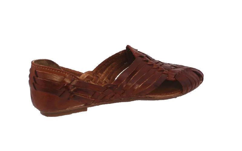 Womens 106F Cognac Authentic Huaraches Real Leather Sandals