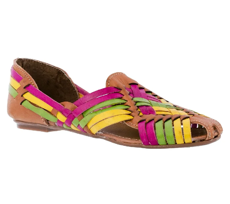 Womens 106F Rainbow Authentic Huaraches Real Leather Sandals