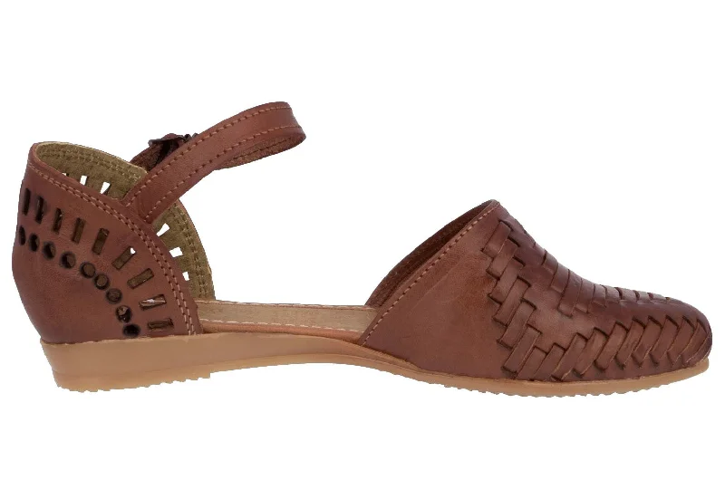 Womens Authentic Huaraches Real Leather Sandals Cognac - #112