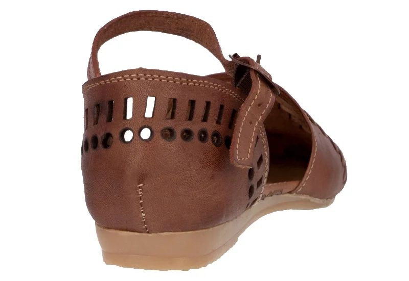 Womens Authentic Huaraches Real Leather Sandals Cognac - #112