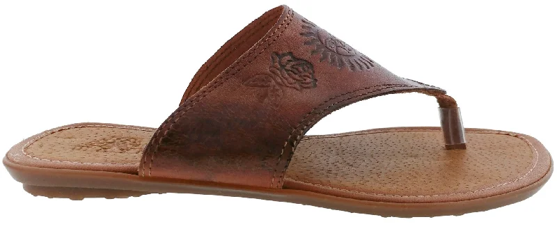 Womens Authentic Huaraches Real Leather Sandal Flip Flops Cognac - #781