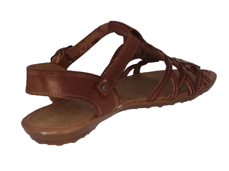 Womens Authentic Huaraches Real Leather Sandals Cognac - #403