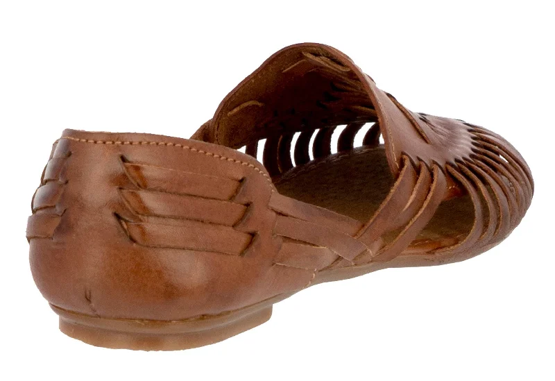 Womens Authentic Huaraches Real Leather Sandals Cognac - #107