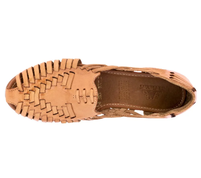 Womens Authentic Huaraches Real Leather Sandals Tan - #107