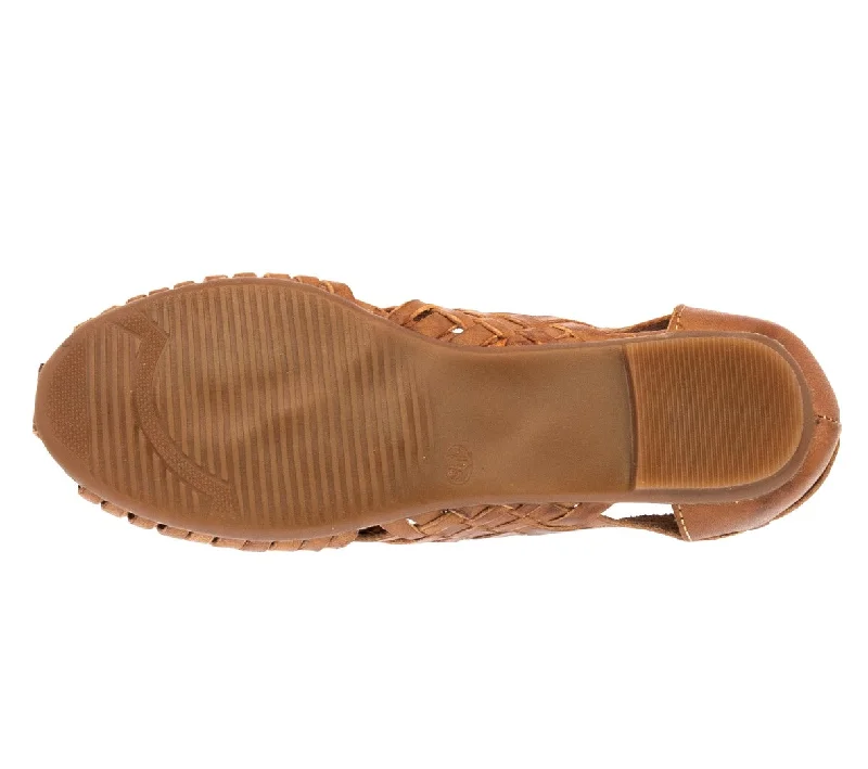 Womens Authentic Huaraches Real Leather Sandals Light Brown - #110