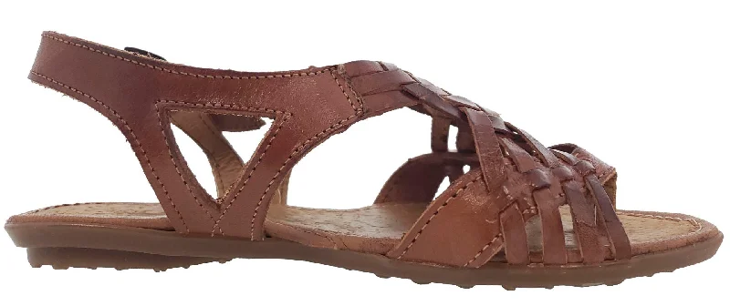 Womens Authentic Huaraches Real Leather Sandals Cognac - #233